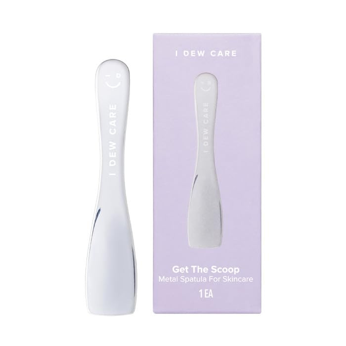 I DEW CARE Skincare Multifunctional Applicator Get The Scoop Stainless Steel Makeup Spatula Spoon Beauty Mini Spoon Tool