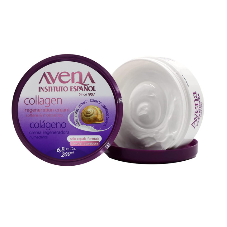Avena Instituto Espanol Collagen Regeneration Cream Softens Moisturizes Skin Repair Formula 2Pack 68 Fl Oz each 2 Jars