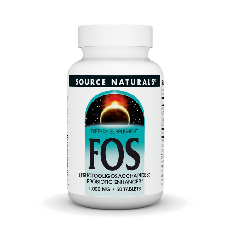 Source Naturals FOS 1000 mg Fructooligosaccharides Probiotic Enhancer - 50 Tablets online at globaldelivered
