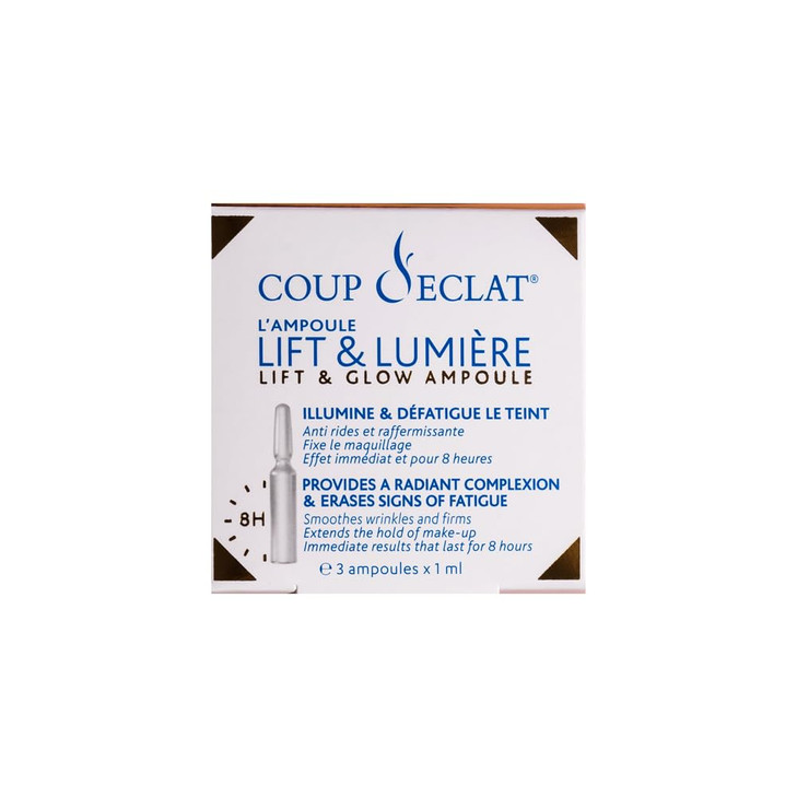 Coup dEclat Lift Glow Ampoules Instant Radiance Boosting Serum for All Skin Types 3x 0033 FlOz