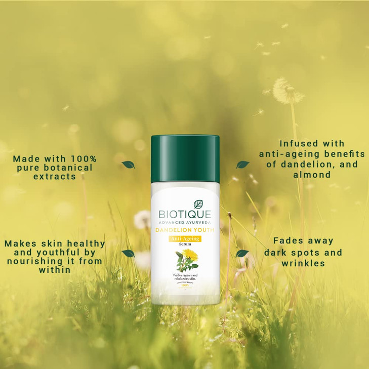 Biotique Bio Dandelion Visibly Ageless Serum For All Skin Type 40 ml