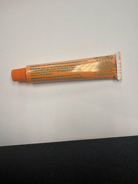 CAROTS Brightening Gel 30g 1 fl oz Fade Dark Spots on Face Armpit Body Knees Feet Hands Even Out Skin Tone with Carrot O