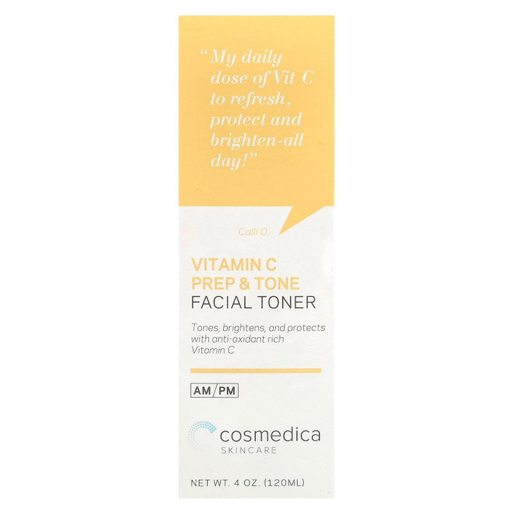 Vitamin C Prep Tone 4oz Facial Toner and Prep Minimize Pores and Remove Excess Dirt Oil and MakeUp Best Vitamin C for Sk