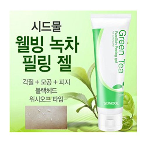 SIDMOOL Green Tea PureSkin Peeling gel 120ml for Purifying skin Washoff typeMild Soft Type Peeling
