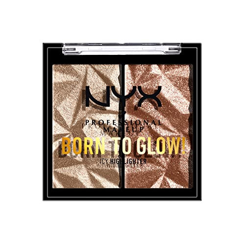 NYX PROFESSIONAL MAKEUP Born To Glow Icy Highlighter Duo Platinum Status