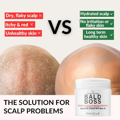 The Bald Brothers Bald Head Care for Men Everyday Scalp Moisturizer Face Scalp Care Matte No Grease Vegan Daily Mens Moi