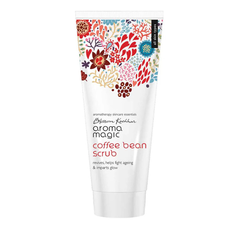 Aroma Magic Coffee Bean Scrub for Glowing Skin AntiAging Face Body Scrub with Natural Exfoliants Helps Revive Dull Skin
