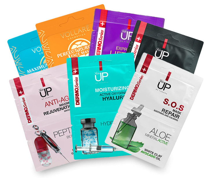 VERONA PRODUCTS PROFESSIONAL Face Mask Skin Care Collection Pack of 7 Skin Care Set of Face Masks Purifying Hydrating So