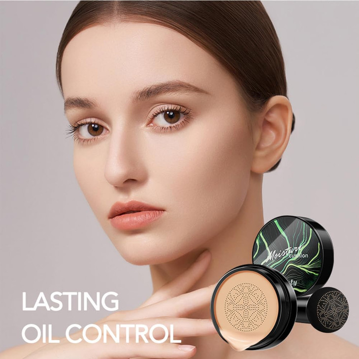 Mushroom Head Air Cushion CC Cream Foundation Moisturizing Concealer BB Cream Nude Long Lasting Matte CC Cream Makeup Li