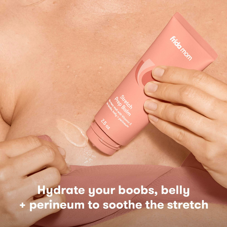 Frida Mom Stretch Mark Cream Moisturizing Lotion for Stretch Marks and Perineal Massges with Vitamin E 25oz