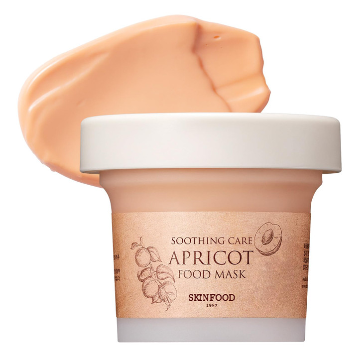 SKINFOOD Mask Apricot Trouble Care 120g Facial Pore Clearing and Body Skin Soothing Wash Off Face Masks Clear Smooth Ski