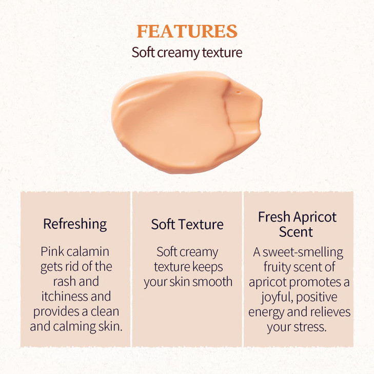 SKINFOOD Mask Apricot Trouble Care 120g Facial Pore Clearing and Body Skin Soothing Wash Off Face Masks Clear Smooth Ski