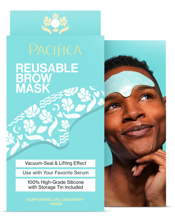 Pacifica Reusable Brow Mask 100 Silicone Forehead Wrinkle Patch for Brow Lift Reusable AntiWrinkle Pad Smooths Frown Lin