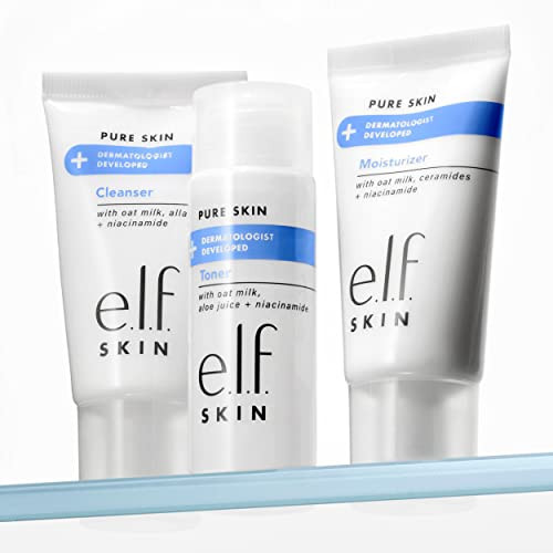 elf Skin Pure Skin Back to Basics Mini Kit Clean Gentle Cleanser Toner Moisturizer Great for Sensitive Skin TSAFriendly