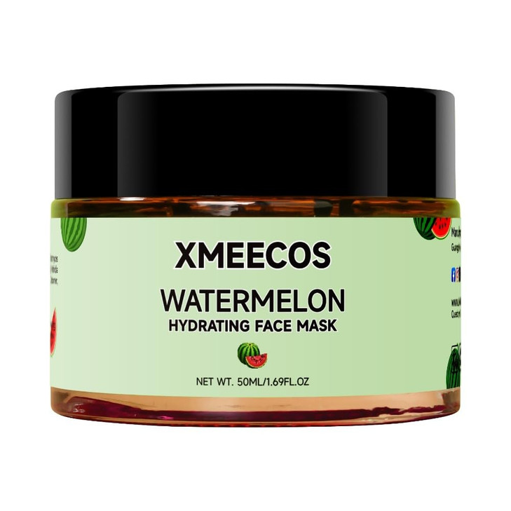 XMEECOS Watermelon Hydrating Face Mask Moisturizing Softening Cruelty free watermelon Extract Smooth Skin Niacinamide ne