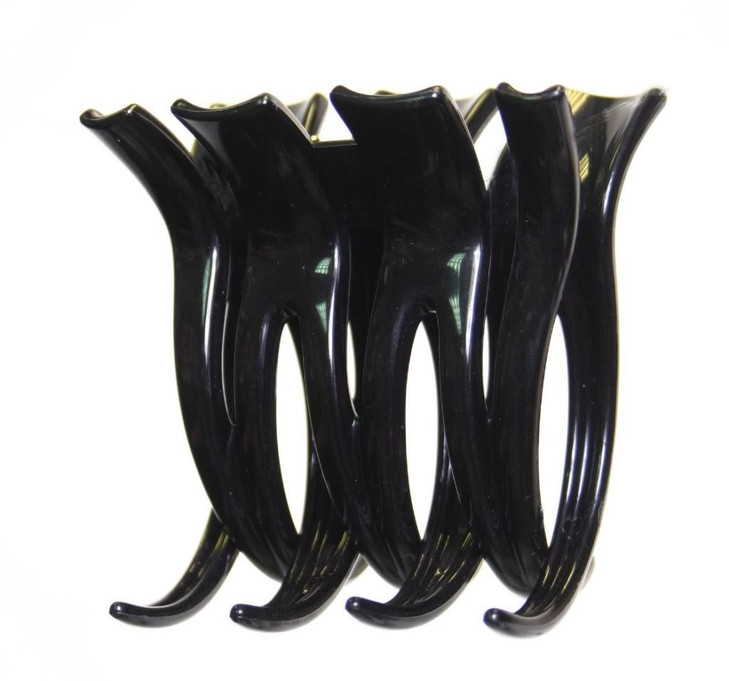 Caravan Triple Xxx Large Hair Claw Will Hold Any Amount Of Hair And Not Give Way In Black online at globaldelivered