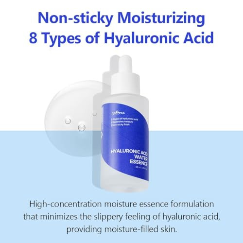 ISNTREE Hyaluronic Acid Water Essence 50ml 169 floz Water Serum Replenishes moisture Nonsticky nish