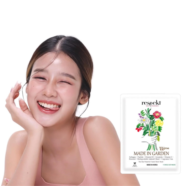 RESPEKT Facial Sheet Mask for Pore Tightening Collagen Boost Dark Spots Moisturizing Wrinkles Collagen Peptide Hyaluroni