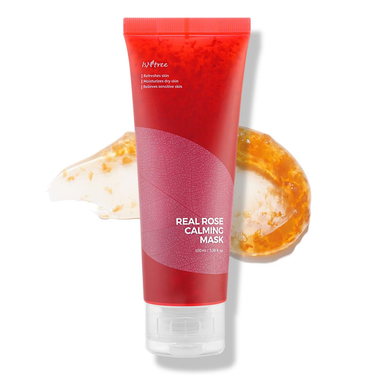 ISNTREE Real Rose Calming Face Mask 338 fl oz Moisturizing Nourishing Soothing 60 Damask Rose Water Amino Acids Complex