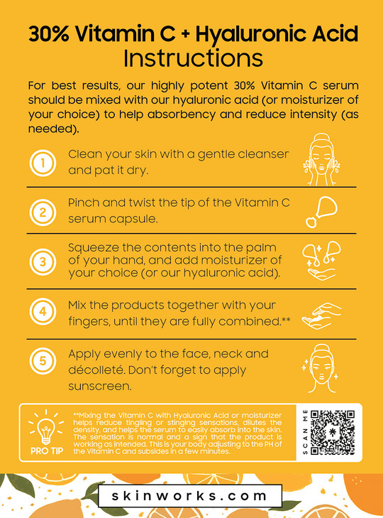 Skinworks ULTRA POTENT 30 Vitamin C Serum for Face Vitamin E Ferulic Acid Facial Glow Serums for Brightening Dark Spots