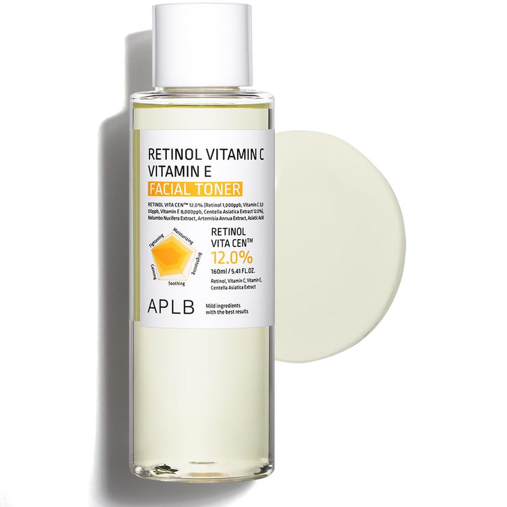 APLB Retinol Vitamin C Vitamin E Facial Toner Retinol VITA CEN 120 541 FLOZKorean Skincare Replenishing Moisture Revital