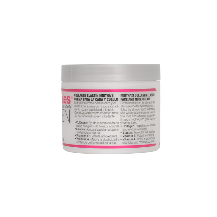 Mirta De Perales Collagen Elastin Face Neck Cream with Vitamins A E Hydrating AntiAging Moisturizer for Firmness Elastic