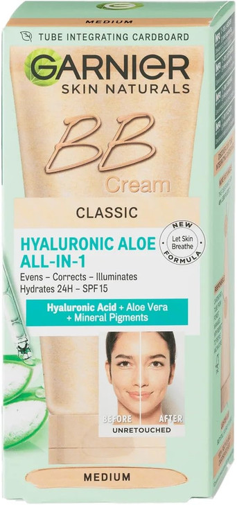 Garnier Miracle Skin Perfector BB Cream medium up to 24hour hydration