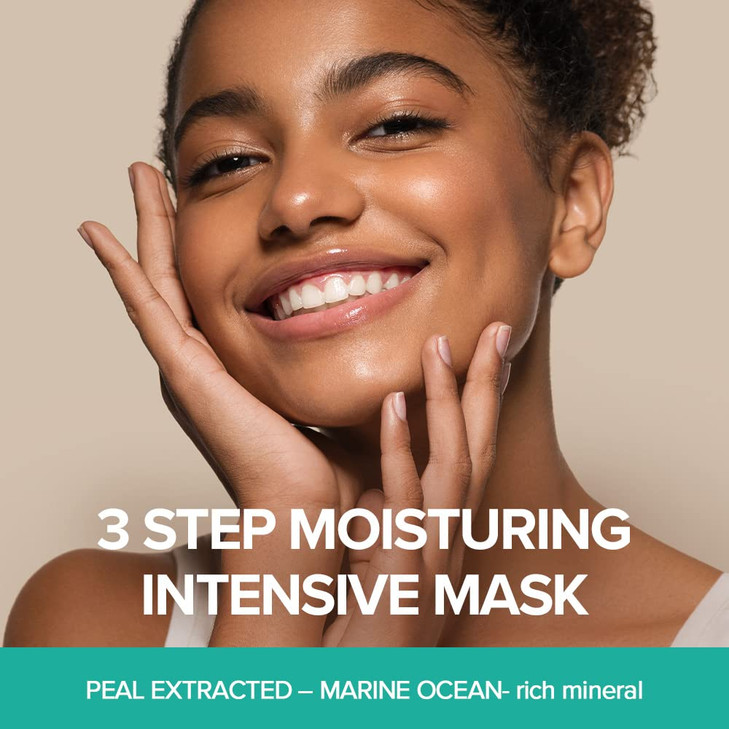 JMsolution Marine Luminous Pearl Deep Moisture 3 Step Skin Care Face Mask Korean Skincare Facial Mask boosting Brighteni