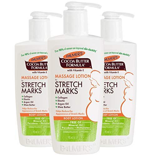 Palmers Cocoa Butter Formula Massage Lotion for Stretch Marks and Pregnancy Skin Care 65 Ounces Pack of 3