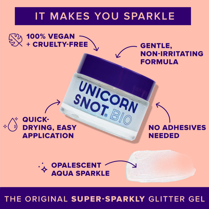 Unicorn Snot Face Body BIO Glitter CosmeticGrade Holographic Glitter Gel PlantBased Makeup for Festivals Raves Anime Cos