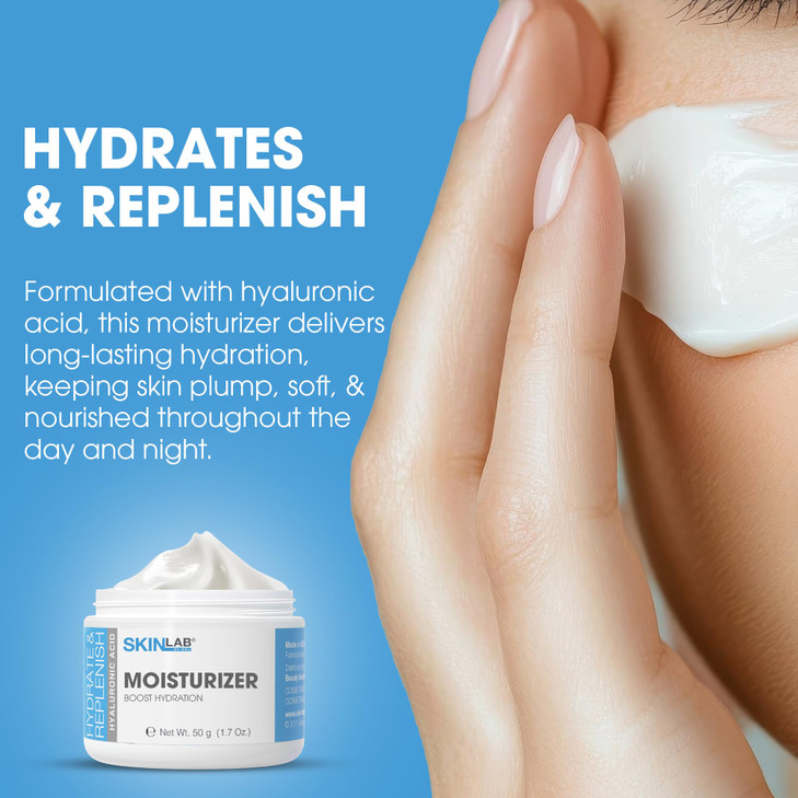 SKIN LAB Hydrate Replenish Hydra Moisturizer Hydrating Facial Moisturizer Daily Cream for Women Men Lotion for Dry Sensi