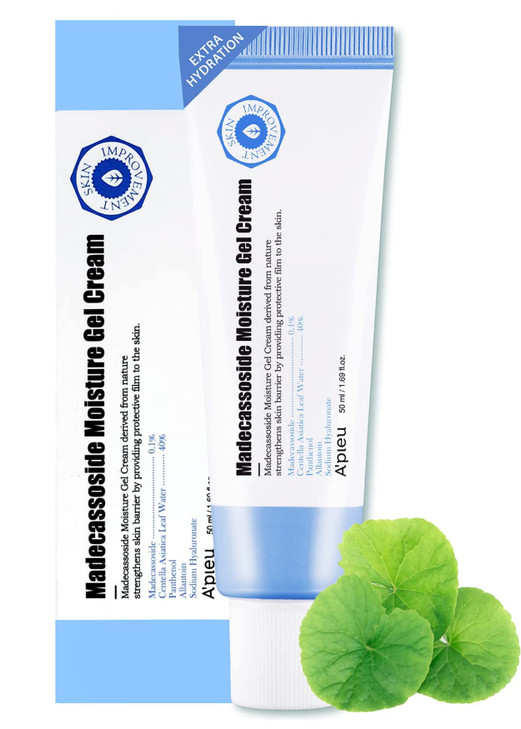 APIEU Madecassoside Moisture Gel Cream Korean Moisture Barrier Moisturizer with Centella Asiatica Deep Hydrating Soothin