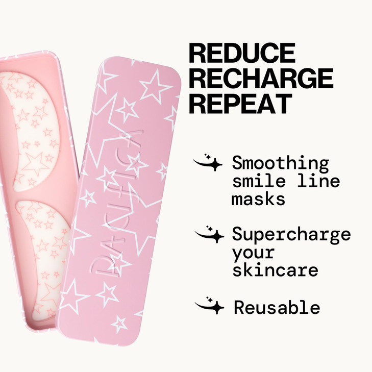 Pacifica Beauty Reusable Smile Line Mask Skincare Silicone Mask For Fine Lines and Wrinkles Lift and Firm Pair with Seru