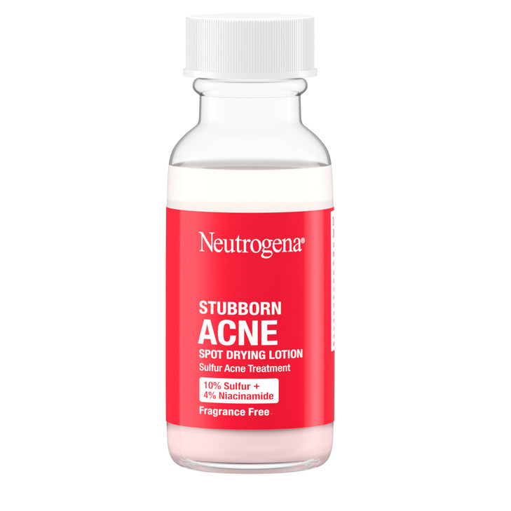 Neutrogena Stubborn Acne Spot Drying Lotion FragranceFree Sulfur Acne Treatment Clears Acne By Drying Up Shrinking Pimpl