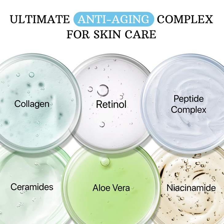 ESSENLIS Retinol Cream for Face Anti Aging Face Moistuirzer with Collagen Hyaluronic Acid Day Night Face Cream for Women