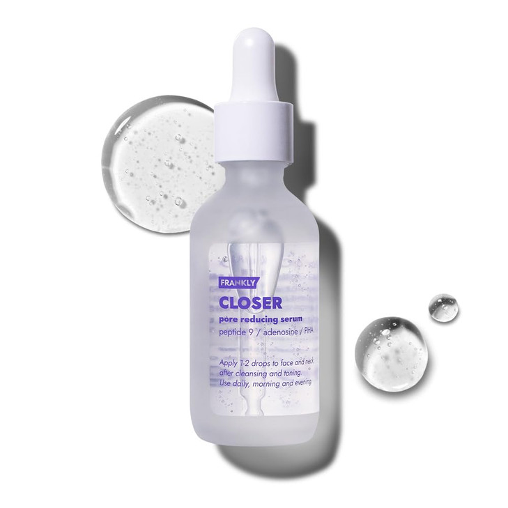 FRANKLY Closer Serum Jumbo Pore Minimizer Serum 9 Peptides Vegan Collagen Adenosine PHA Korean Pore Minimizer for Glass