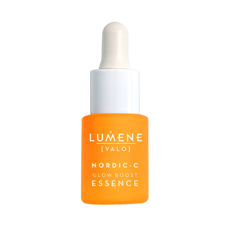 Lumene Valo NordicC Glow Boost Essence Hydrating Brightening Serum with Vitamin C Hyaluronic Acid Arctic Cloudberry for