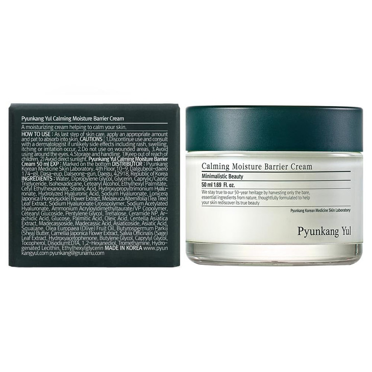 Pyunkang Yul PKY Calming Moisture Barrier Cream Instantly Soothes Sensitive Skin Hyaluronic Acid Ceramide for Hydration