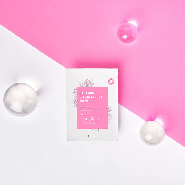 KSECRET Calamine Derma Secret Mask 10 Sheets 1sheet 25g 088oz Korean Skincare Facial sheet masks for Hydrating and Refre