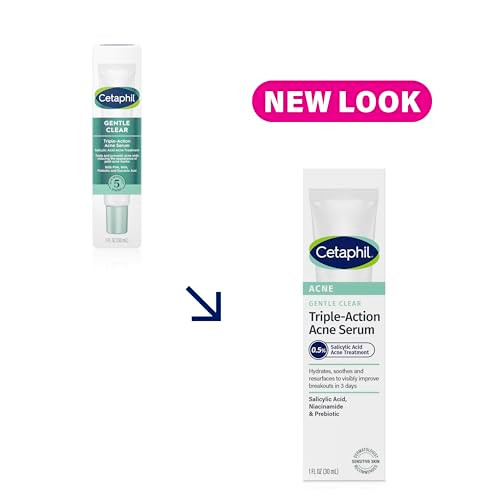 Cetaphil Gentle Clear TripleAction Acne Treatment Serum with Salicylic Acid Treats and Prevents Acne Great for PostAcne