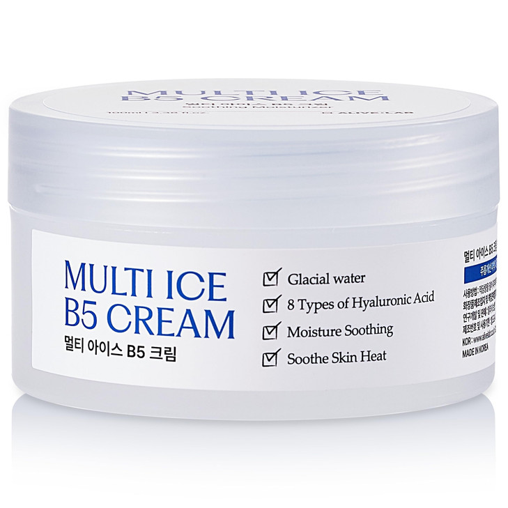 ALIVELAB Multi Ice B5 Cream Glacier Water Cooling Moisturizer with Vitamin B5 Hyaluronic Acid for Deep Hydration and Cal