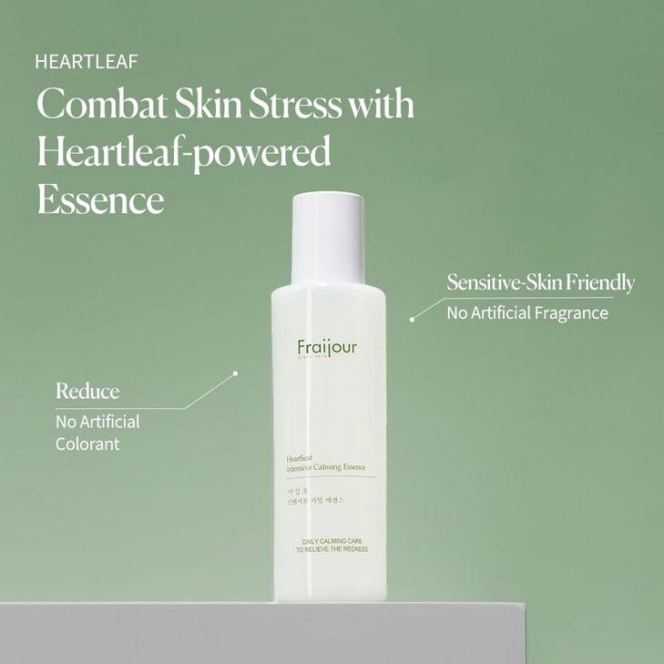 Fraijour Heartleaf Intensive Calming Essence Korean WaterType Essence for AcneProne Skin with Houttuynia Cordata Centell