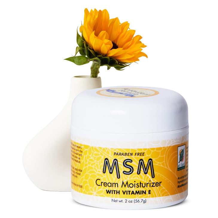 At Last Naturals MSM Skin Enhance Cream Soothing Moisturizer with Vitamin E to Promote Healthy Skin 2 Ounce Pack of 1