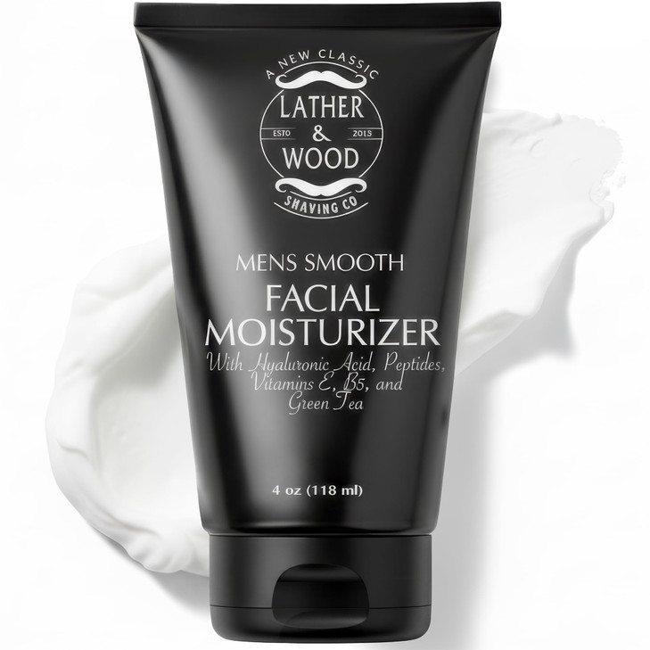 Face Moisturizer for Men Lather Woods Luxurious Sophisticated Face Lotion for the Regular Guy FragranceFree Facial Cream