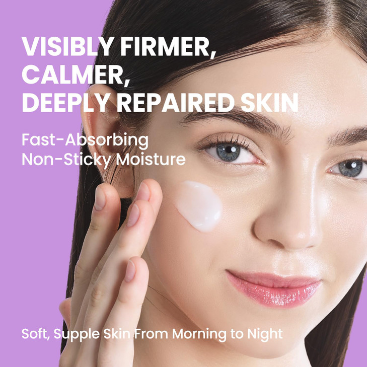 coxir Black Snail Collagen Cream Snail Mucin Peptide Face Moisturizer for Hydration Elasticity Barrier Support Lightweig