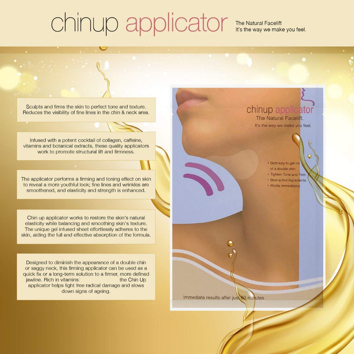 Ultimate Chin up Applicator Face Wrap It Works for Double Chin Reduction Chin Neck Slim Shape and Firming Box 5 Wraps Ma