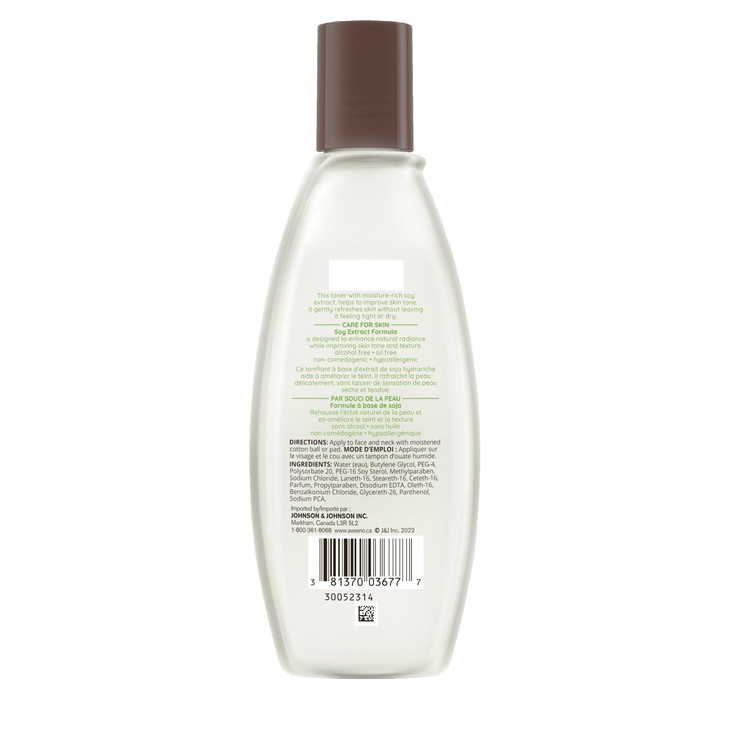 Aveeno Skin Clarifying Toner with Soy Extract AlcoholFree 67 fl oz