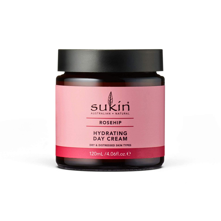 Sukin Rosehip Hydrating Day Cream Hydrate Revitalize Skin 406 fl oz 120 mL