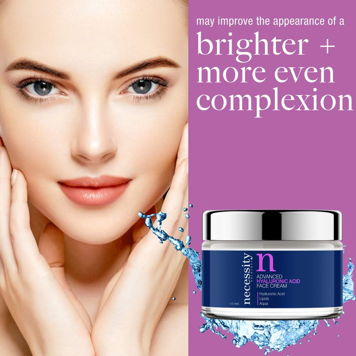 Necessity Skincare Advanced Hyaluronic Acid Cream for Face 2 Fluid Ounce