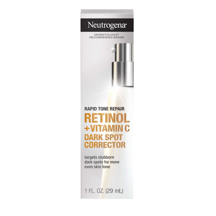 Neutrogena Rapid Tone Repair Retinol Vitamin C Dark Spot Corrector Face Serum Daily AntiWrinkle Dark Spot Corrector to B